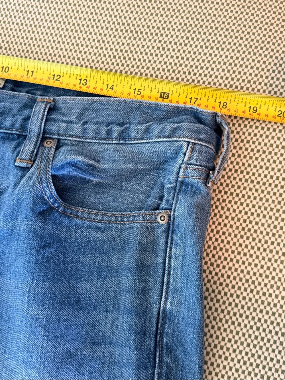 J. Crew Men's Slim-Straight Jeans in Medium Blue Wash #112‎